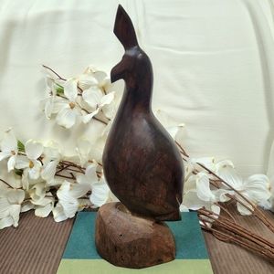 VTG Ironwood Quail Pheasant Carving MCM Decor